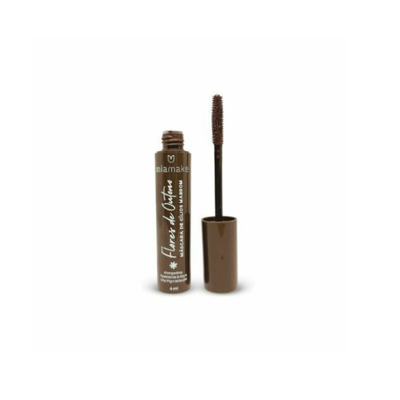MASCARA DE CILIOS MARROM FLORES DO OUTONO MIA MAKE