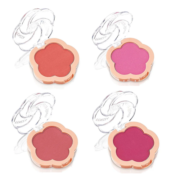 4 UNDS BLUSH COMPACTO LET IT BLOOM FENZZA