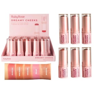 BLUSH CREMOSO STICK DREAMY CHEEKS RUBY ROSE CX 36 PÇS