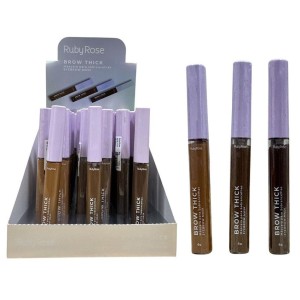 MASCARA PARA SOBRANCELHA BROW THICK RUBY ROSE CX 36 PÇS