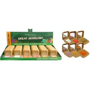 SOMBRA MOUSSE ILUMINADORA BRILHO BRASILEIRO MIA MAKE CX 36 PÇS