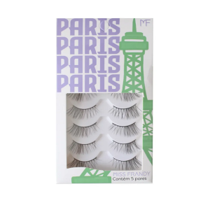 CILIOS POSTIÇOS 5 PARES PARIS MISS FRANDY