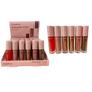LIP GLOSS RADIANT KISS RUBY ROSE CX 36 PÇS