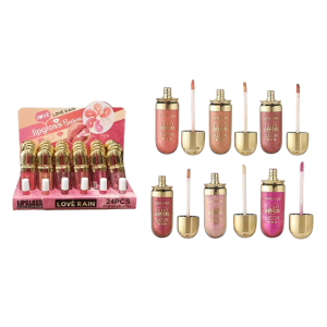 LIP GLOSS FASHION LOVE RAIN CX 24 PÇS