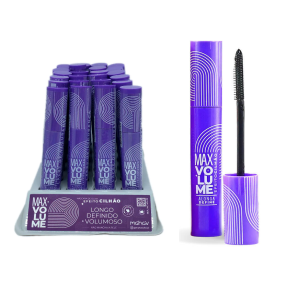 MÁSCARA CÍLIOS MAX LASH ALONGA E DEFINE MAHAV CX 24 PÇS