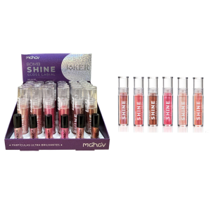 GLOSS LABIAL SHINE BOMB JOKER MAHAV CX 24 PÇS