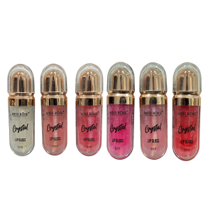 6 UNDS LIP GLOSS CRYSTAL MAGIC MISS ROSE