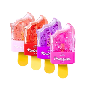 4 UNDS BRILHO LABIAL PICOLEZINHO MARIA PINK 