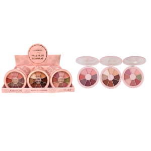 PALETA DE SOMBRAS 8 CORES LABRANCHE CX 24 PÇS