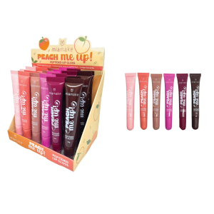 LIP GLOSS PEPTIDEO PEACH ME UP MIA MAKE CX 24 PÇS
