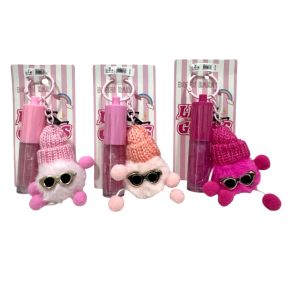 3 UNDS LIP GLOSS COM CHAVEIRO PELUCIA BOBBI RARA