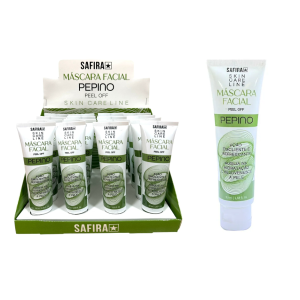 MASCARA FACIAL PEPINO PEEL OFF SAFIRA CX 16 PÇS
