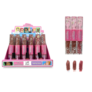 DUO BATOM E GLOSS PRINCESA FENZZA CX 24 PÇS