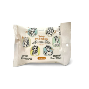 LENÇO DEMAQUILANTE DISNEY PRINCESA FENZZA