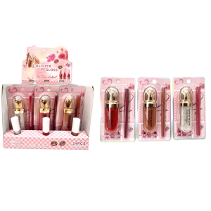 KIT GLITTER LABIAL YOYOMAQUIAMOR CX 24 PÇS