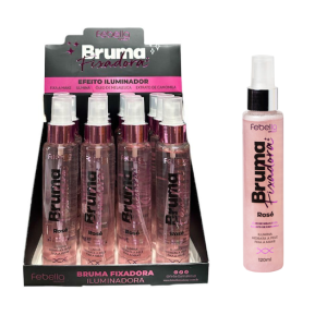 BRUMA FIXADORA ILUMINADORA ROSE FEBELLA CX 12 PÇS