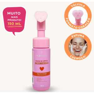 SABONETE MOUSSE CORAÇÃO VITAMINA C MIA MAKE