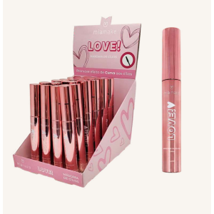 MÁSCARA DE CÍLIOS LOVE! ROSE MIA MAKE CX 24 PÇS