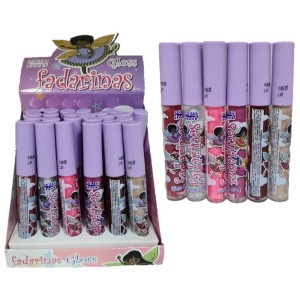 GLOSS TEEN FADARINAS SAFIRA CX 24 PÇS