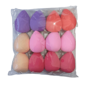 ESPONJA GOTA PARA MAQUIAGEM PCT 12 PÇS