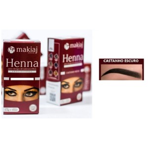 HENNA CASTANHO ESCURO MAKIAJ