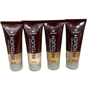 4 UNDS BASE CREMOSA RETOUCH AMAR MAKE