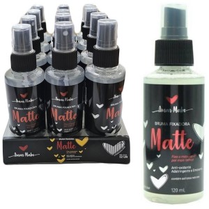 BRUMA FIXADORA MATTE AMAR MAKE CX 12 PÇS