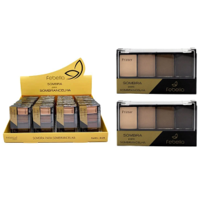 SOMBRA PARA SOBRANCELHA FEBELLA CX 36 PÇS