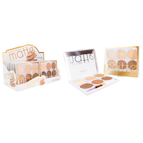 PALETA DE CONTORNO MATTE VIVAI CX 12 PÇS