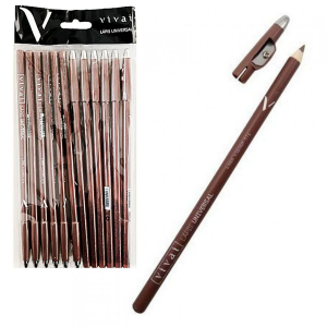 LÁPIS UNIVERSAL COM APONTADOR VIVAI PCT 12 PÇS