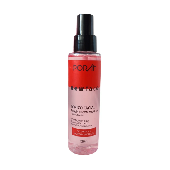 TONICO FACIAL PARA PELE COM MANCHAS NEW FACE PORAN