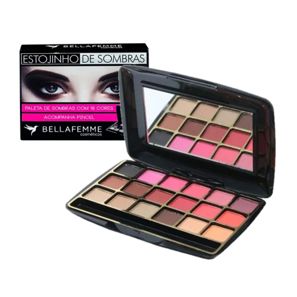 ESTOJINHO SOMBRAS 18 CORES BELLA FEMME