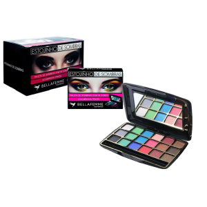 ESTOJINHO SOMBRAS 18 CORES BELLA FEMME CX 12 PÇS