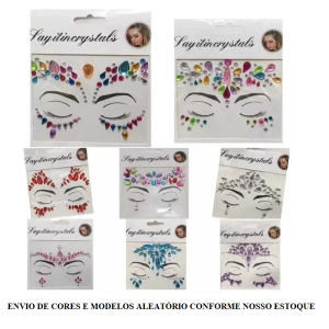 STRASS PARA ROSTO COLORIDO