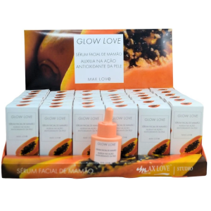 SERUM FACIAL DE MAMÃO GLOW MAX LOVE CX 36 PÇS