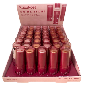 ILUMINADOR STICK SHINE STONE RUBY ROSE CX 36 PÇS